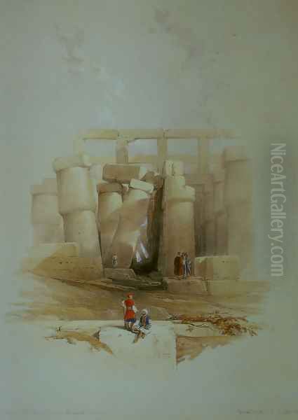 Part of the Hall of Columns at Karnak, seen from without - view 1