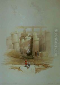 Part of the Hall of Columns at Karnak, seen from without