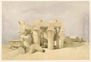 Temple of Sobek and Haroeris at Kom Ombo, from Egypt and Nubia, Vol.2 by David Roberts