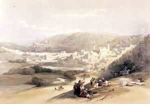 Hebron, March 18th 1839, plate 55 from Volume II of The Holy Land, engraved by Louis Haghe 1806-85 pub. 1843 by David Roberts