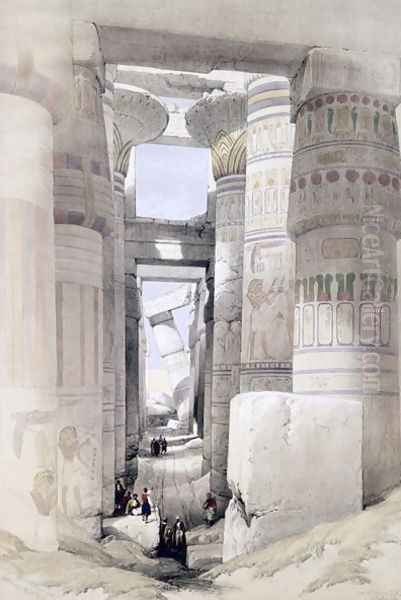 View through the Hall of Columns, Karnak, from Egypt and Nubia, Vol.1 - view 1