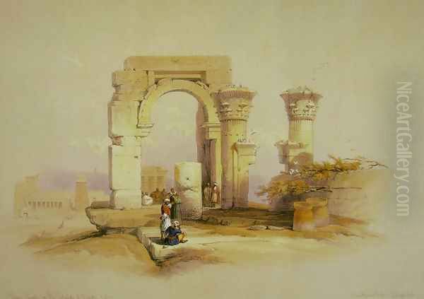 Part of the ruins of a temple on the Island of Bigge, Nubia - view 1