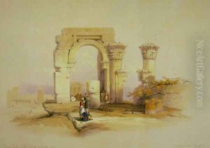 Part of the ruins of a temple on the Island of Bigge, Nubia