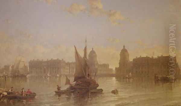 Shipping on the Thames at Greenwich - view 1