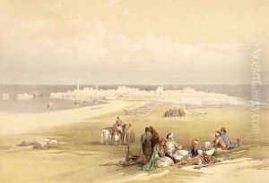 St. Jean dAcre, April 24th 1839, plate 65 from Volume II of The Holy Land, engraved by Louis Haghe 1806-85 pub. 1843