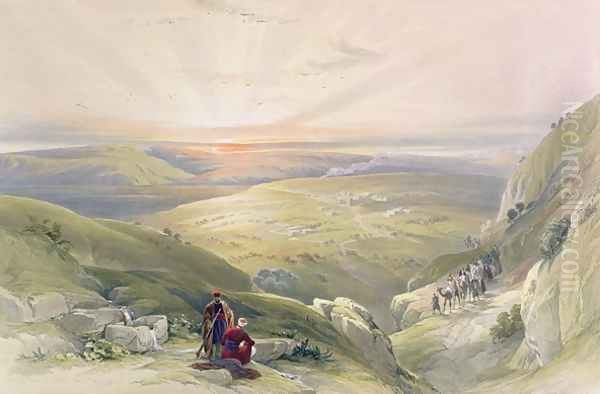 Site of Cana of Galilee, April 21st 1839, plate 34 from Volume I of The Holy Land, engraved by Louis Haghe 1806-85 pub. 1842 - view 1