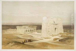 Temple of Edfu, ancient Apollinopolis, Upper Egypt, from Egypt and Nubia, Vol.1 by David Roberts