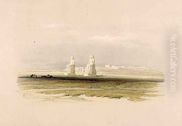 The Colossi of Memnon, from Egypt and Nubia, Vol.1 - view 1