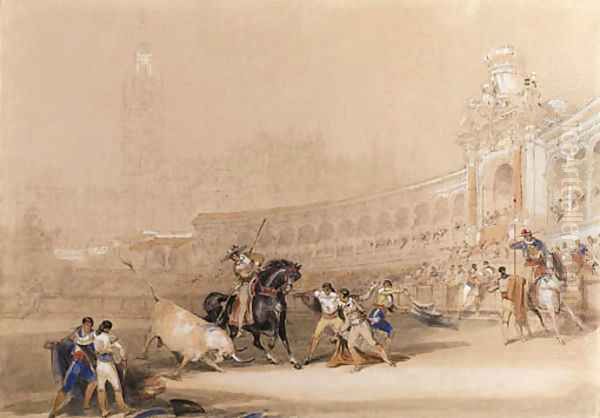 A bull fight, Seville - view 1