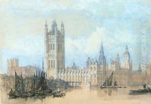 The Houses of Parliament, Westminster by David Roberts