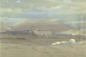 Medinet Habou, Thebes, Egypt by David Roberts