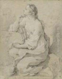Etude De Femme Au Sein Denude