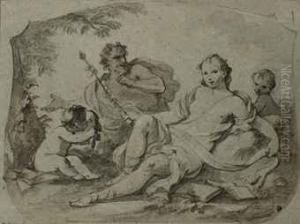 Thalia, Muse Of Poetry by Charles Joseph Natoire