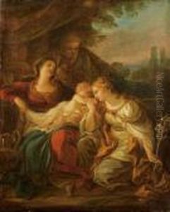 La Sainte Famille Avec Sainte Martine by Charles Joseph Natoire