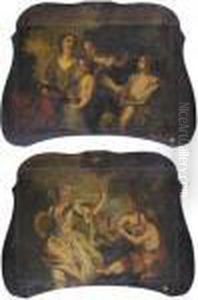 A Pair Of Fete Champetres by Charles Joseph Natoire