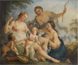 Venus Et Cupidon by Charles Joseph Natoire