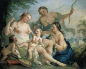 Venus And Cupid by Charles Joseph Natoire