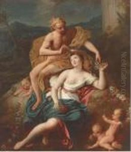 Flora And Zephyr by Charles Joseph Natoire