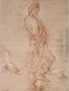 Oriental Coiffe D'un Turban, Etude De Mains
