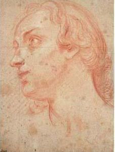 Tete D'homme by Charles Joseph Natoire
