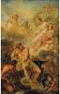  Venus Commande A Vulcain Des Armes Pour Enee  by Charles Joseph Natoire