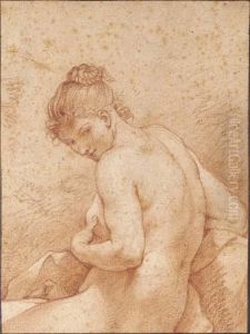 Diana Turned To The Left, Looking Down by Charles Joseph Natoire