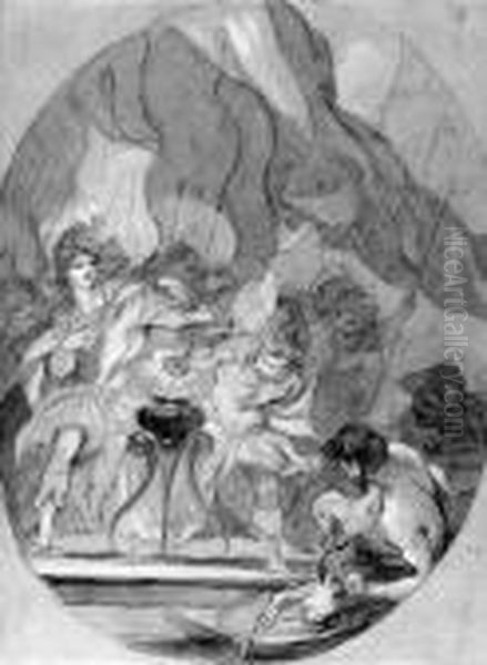 Mucius Scaevola
With Inscriptions 'par Nat..' (recto), 'pyrrhus Et Porsenna' And'6' (verso) - view 1