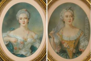 Duchesse D'orleans And Madame Sophie by Jean-Marc Nattier