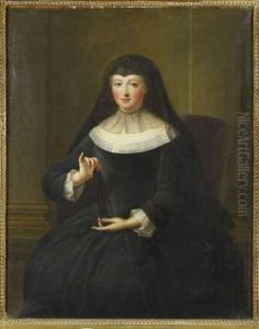 Portrait D'une Veuve A L'eventail
