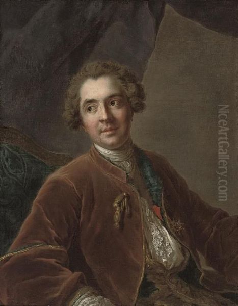 Portrait Of A Gentleman, Said To
Be Baron De Thiers, Seated, Half-length, In A Brown Velvet Jacket - view 1