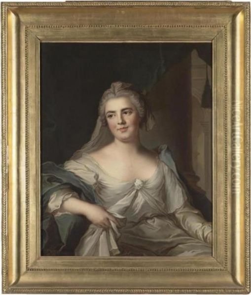 Portrait Of Louise-elisabeth De 
France (1727-1759), Duchesse De Parme, Eldest Daughter Of Louis Xv Of 
France, Half Length Seated - view 1