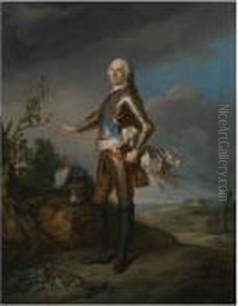 Portrait Of The Duc De Richelieu
(march 13, 1696 - August 8, 1788), Marechal De France, Full-length - view 1