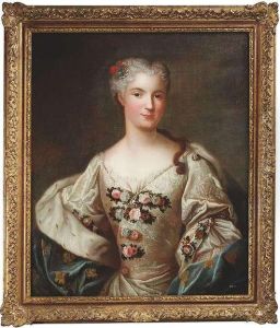 Portrait Of A Young Lady by Jean-Marc Nattier