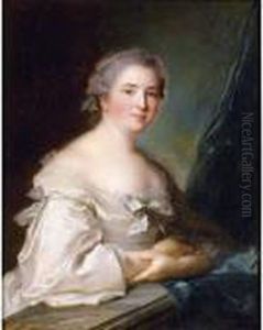 Lady Leaning On A Balustrade by Jean-Marc Nattier