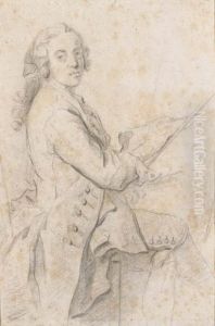 Un Autoportrait De L'artiste Peignant by Jean-Marc Nattier