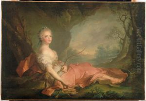 Madame Adelaide En Diane by Jean-Marc Nattier