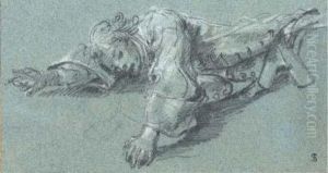 A Sprawling Soldier by Jean-Marc Nattier