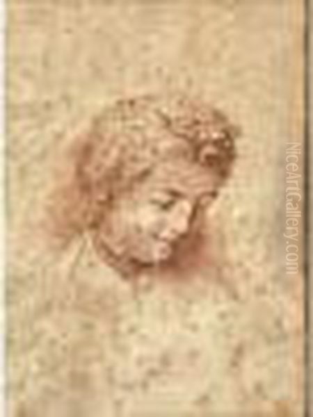 Portrait Presume De Mademoiselle Beaupre, Etude De Tete - view 1