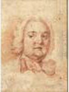 Portrait Presume De M. Devallon, Etude De Tete by Jean-Marc Nattier