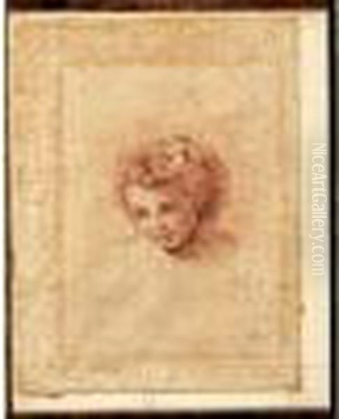 Portrait Presume De Mademoiselle Cailleau, Etude De Tete - view 1