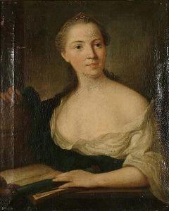 Portrait Of A Lady, Half-length, Sitting At Her Desk, Writing In A Book
