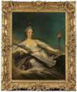 Portrait Of A Young Woman As Aurora by Jean-Marc Nattier