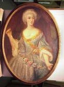 Portrait Of A Woman, Purportedly The Princess Of Rohan by Jean-Marc Nattier