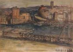 Veduta Di Citta Portuale by Hector Nava