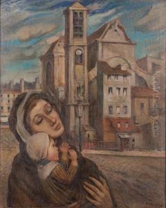 Donna E Bimbo Di Fronte Ad Una Cattedrale