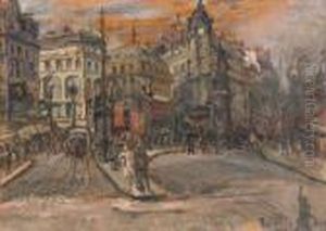 Boulevard Parigino Con Figure