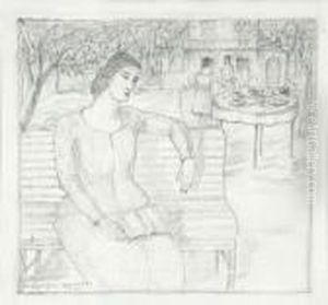 Donna Sulla Panchina by Hector Nava