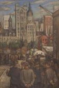 Il Pittore Al Porto Di Buenos Aires by Hector Nava