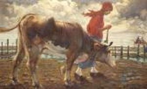 Paesaggio Con Mucca