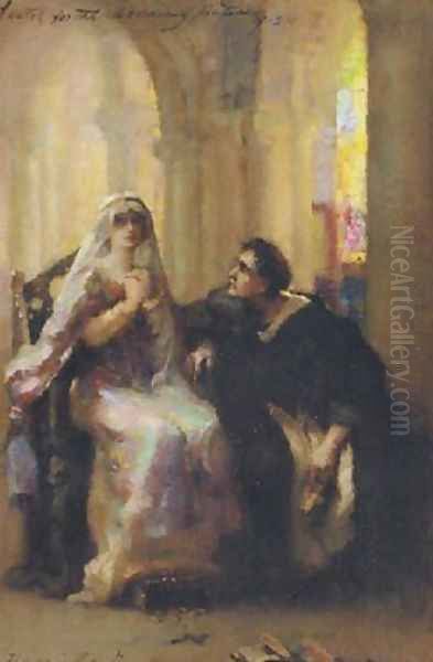 Ellen Terry and Henry Irving in Abelard and Heloise (sketch) - view 1